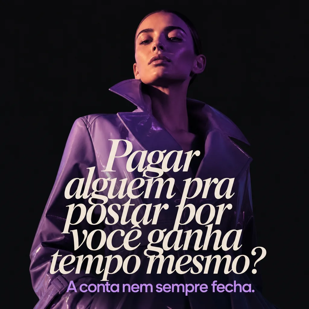 Pagar alguém pra postar por você ganha tempo mesmo?